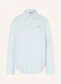 Koszule damskie - Tommy Hilfiger Koszula Z Lnu blau - TOMMY HILFIGER - miniaturka - grafika 1