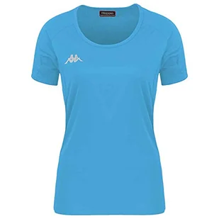 Kappa Kappa Damski T-shirt Fania Techniczny, niebieski, 6Y 304TP50_923_6Y - Koszulki i topy damskie - miniaturka - grafika 1