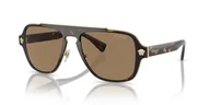 Okulary przeciwsłoneczne - Versace 0VE2199 56 1252LA Okulary przeciwsłoneczne, Unisex-Adult, Wielobarwny (Wielobarwny), Jeden rozmiar - miniaturka - grafika 1