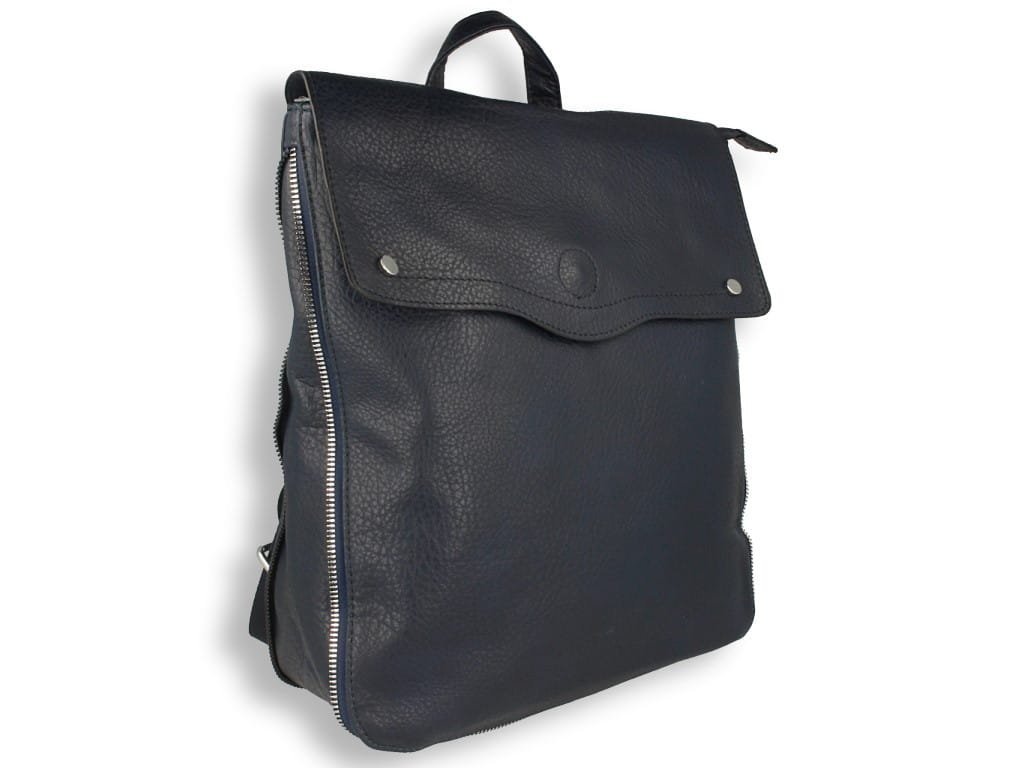 Plecak damski granatowy duży A4 elegancki