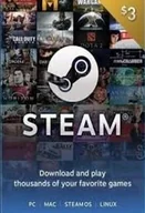 Kody i doładowania cyfrowe - Steam Gift Card 3 USD Steam Key - For USD Currency Only - miniaturka - grafika 1
