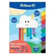 Podobrazia, bloki, papiery - Pelikan, Blok kreatywny kolorowy A4 premium - miniaturka - grafika 1