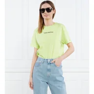 Koszulki i topy damskie - Tommy Jeans T-shirt SERIF LINEAR | Regular Fit - miniaturka - grafika 1