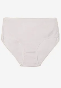 Białe Gładkie Majtki Figi z Bawełny Idina - Majtki damskie - miniaturka - grafika 1