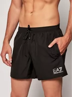 Kąpielówki męskie - Emporio Armani EA7 Szorty kąpielowe 902000 CC721 00020 Czarny Regular Fit - miniaturka - grafika 1