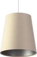Lampy sufitowe - Lampa wisząca Lumes Kremowo-srebrna lampa wisząca stożek do salonu - S405-Arva - miniaturka - grafika 1