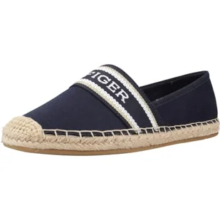 Tommy Hilfiger Damskie płaskie espadryle z pojedynczą parcią, Space Blue, 37 EU, niebieski (Kosmiczny Błękit), 37 EU - Espadryle damskie - miniaturka - grafika 1