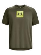 Koszulki sportowe męskie - Under Armour Koszulka sportowa "Tech" w kolorze khaki - miniaturka - grafika 1
