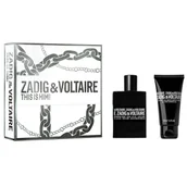 Kosmetyki do kąpieli - Zadig&Voltaire This Is Him! zestaw woda toaletowa spray 50ml + żel pod prysznic 50ml - miniaturka - grafika 1