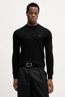 Swetry męskie - Guess sweter z domieszką jedwabiu DANIEL męski kolor czarny lekki M5YR26 Z0122 - miniaturka - grafika 1