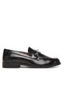 Półbuty damskie - Calvin Klein Półbuty Moc Loafer W/Ml - Lth HW0HW02342 Czarny - miniaturka - grafika 1