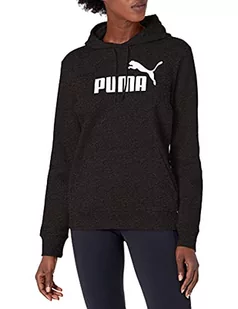 PUMA Męska bluza z kapturem z logo Essentials bluza z kapturem, bawełniany, czarny, L - Bluzy męskie - miniaturka - grafika 1