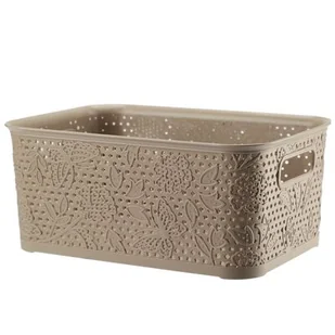 Koszyk 5 l FANCY beżowy - Pudła i pojemniki do przechowywania - miniaturka - grafika 1