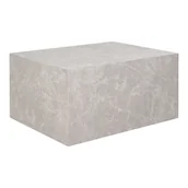 Ławy i stoliki kawowe - Stolik kawowy Praga z efektem marmuru, beżowy, 60x80x40 cm - miniaturka - grafika 1