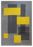 Dywany - Dywan Nowoczesny Lara L262A_Sfi26 Czarny Żółty Szary 140X200 - miniaturka - grafika 1