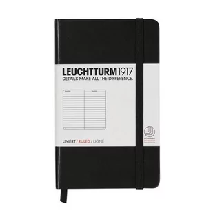 Leuchtturm, Notes Pocket, 185 stron, linia, czarny - Notesy i bloczki - miniaturka - grafika 1