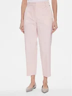 Spodnie damskie - Tommy Hilfiger Chinosy WW0WW40504 Różowy Straight Fit - miniaturka - grafika 1