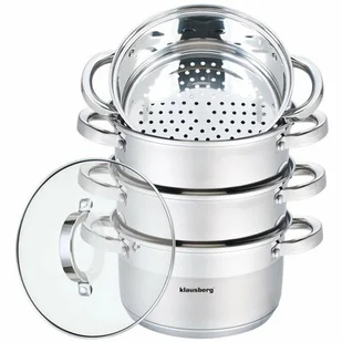 Klausberg Garnek KB 7137 18 cm garnki do gotowania na parze 2.5 L PAROWAR Kinghoff Kh 3317 - Garnki - miniaturka - grafika 1