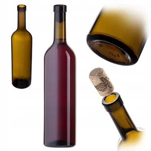 BUTELKA NA WINO 750 ml 0,75L SZKLANA DO WINA NALEWEK OLIWĘ OLIWKA Z KORKIEM - Domowy wyrób alkoholu BUTELKA NA WINO 750 ml 0,75L SZKLANA DO WINA NALEWEK OLIWĘ OLIWKA Z KORKIEM - Domowy wyrób alkoholu - miniaturka - grafika 1