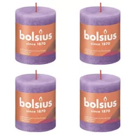 Aromaterapia - Świece pieńkowe Shine, 4 szt., 80x68 mm, żywy fiolet Lumarko! - miniaturka - grafika 1