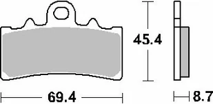 Sbs Klocki Hamulcowe Street Ceramic Ktm 125/200/390 Duke Przód - Klocki hamulcowe - miniaturka - grafika 1