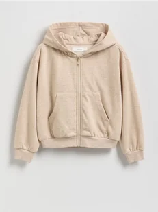 Reserved - Bluza z kapturem - beżowy - Bluzy dla dziewczynek - miniaturka - grafika 1
