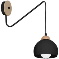 Lampy ścienne - Decoland Kinkiet DAMA 1xE27/60W/230V czarny - miniaturka - grafika 1