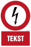 Systemy ekspozycyjne i znaki informacyjne - ZNAK NA ZAMÓWIENIE WZÓR B-005, KN - FOLIA PODŁOGOWA NIEŚWIECĄCA; (700X1050MM) - miniaturka - grafika 1