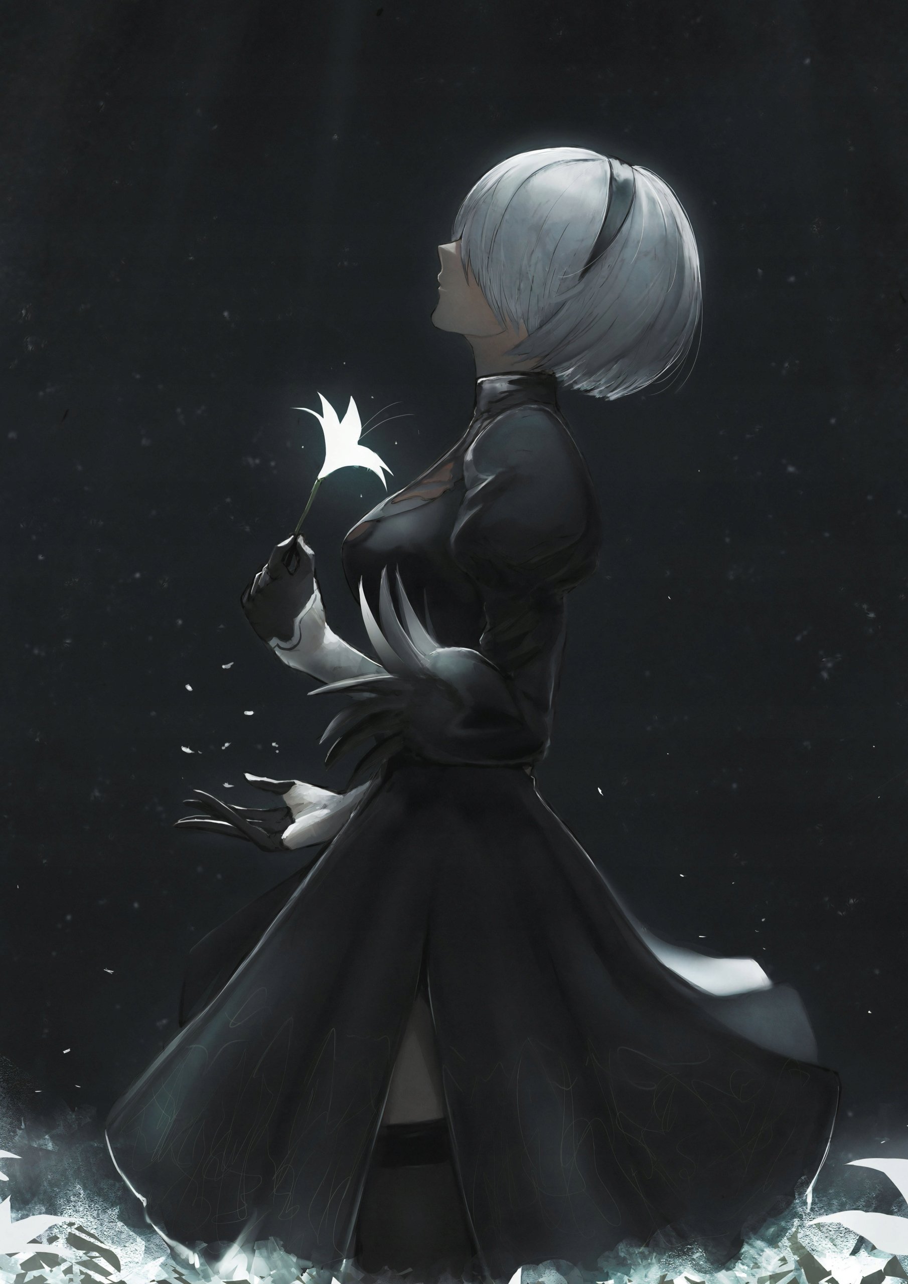 Plakat A1 Nier: Automata Anime Gra 2B