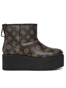 Botki damskie - Guess Botki Jillan FL8JAL FAL10 Brązowy - miniaturka - grafika 1