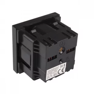 Maclean Gniazdko typu E (francuskie) pasuje do ramek szklanych MCE718B Czarne - Żarówki LED - miniaturka - grafika 2