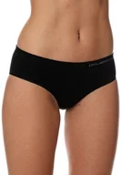 Bielizna sportowa damska - Brubeck Figi damskie Hipster HI00043A Comfort Cotton czarne r. M - miniaturka - grafika 1