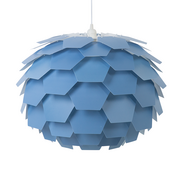Lampy sufitowe - Beliani Lampa wisząca Lampa wisząca niebieska SEGRE duża 71655 - miniaturka - grafika 1