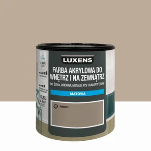 Emalia akrylowa jednowarstowa 0.5 l Trench 5 Matowa Luxens - Emalie - miniaturka - grafika 1