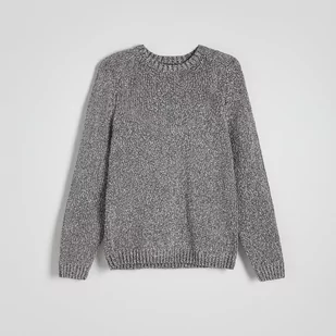 Reserved - Sweter z raglanowym rękawem - Granatowy - Swetry męskie - miniaturka - grafika 1