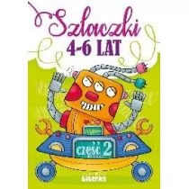 Literka Szlaczki 4-6 lat. Część 2 Lidia Szwabowska - Kolorowanki, wyklejanki - miniaturka - grafika 1