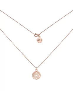 Naszyjnik z różowego złota z medalionem - Naszyjniki - miniaturka - grafika 1