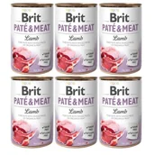Mokra karma dla psów - Brit Paté & Meat jagnięcina 6x400 g - miniaturka - grafika 1