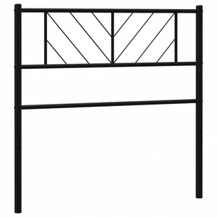 Metalowe wezgłowie, czarne, 90 cm Lumarko! - Inne meble do sypialni - miniaturka - grafika 3