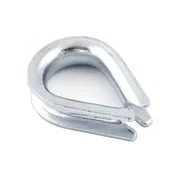 Haki, szakle i karabinki - Lux-Tools Kausza linowa ocynkowana 14mm 2szt. - miniaturka - grafika 1