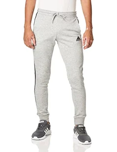 Adidas Spodnie męskie z 3 paskami French Terry Tc czarny Mgreyh/Black XXL GK8889 - Spodnie męskie - miniaturka - grafika 1