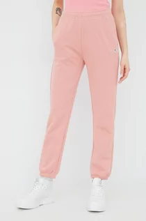 Spodnie damskie - Champion spodnie dresowe damskie kolor różowy gładkie - grafika 1