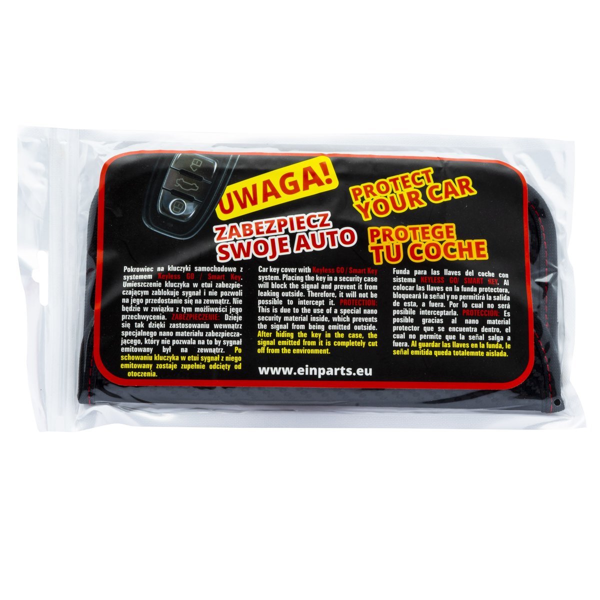 EINPARTS ETUI NA KLUCZYKI DO SYSTEMU KEYLESS GO Z BLOKADĄ 100% NFC RFID
