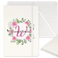 Notesy i bloczki - NOTES Z GUMKĄ PLANER NOTATNIK MONOGRAM TWOJE IMIĘ - miniaturka - grafika 1