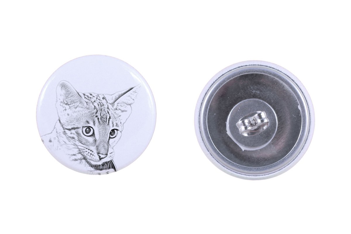Savannah - kolczyki z ukochanym kotem, własne foto, idealny gadżet dla miłośników kotów marki Art.-Dog