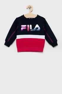 Bluzy damskie - Fila Bluza dziecięca kolor różowy z nadrukiem - grafika 1