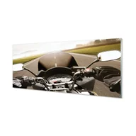 Dekoracje domu - Płyta szklana Motocykl droga niebo góry 125x50 cm - miniaturka - grafika 1