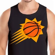 Koszulki męskie - Koszulka Tank Top Phoenix Suns Nba S 0486 Czarna - miniaturka - grafika 1