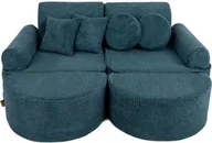 Fotele i pufy dla dzieci - Pocket Sofa Max Aesthetic Turkusowa - MeowBaby - miniaturka - grafika 1