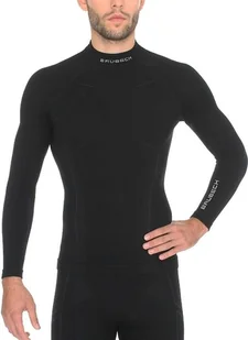 Brubeck Bluza męska Extreme Wool czarna r. XXL LS11920 - Bluzy sportowe męskie - miniaturka - grafika 1